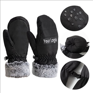 Plush Snowboard Skiing Mittens Gloves